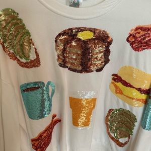 Out of Stock! QUEEN OF SPARKLES QUEEN OF BREAKFAST SWEATSHIRT